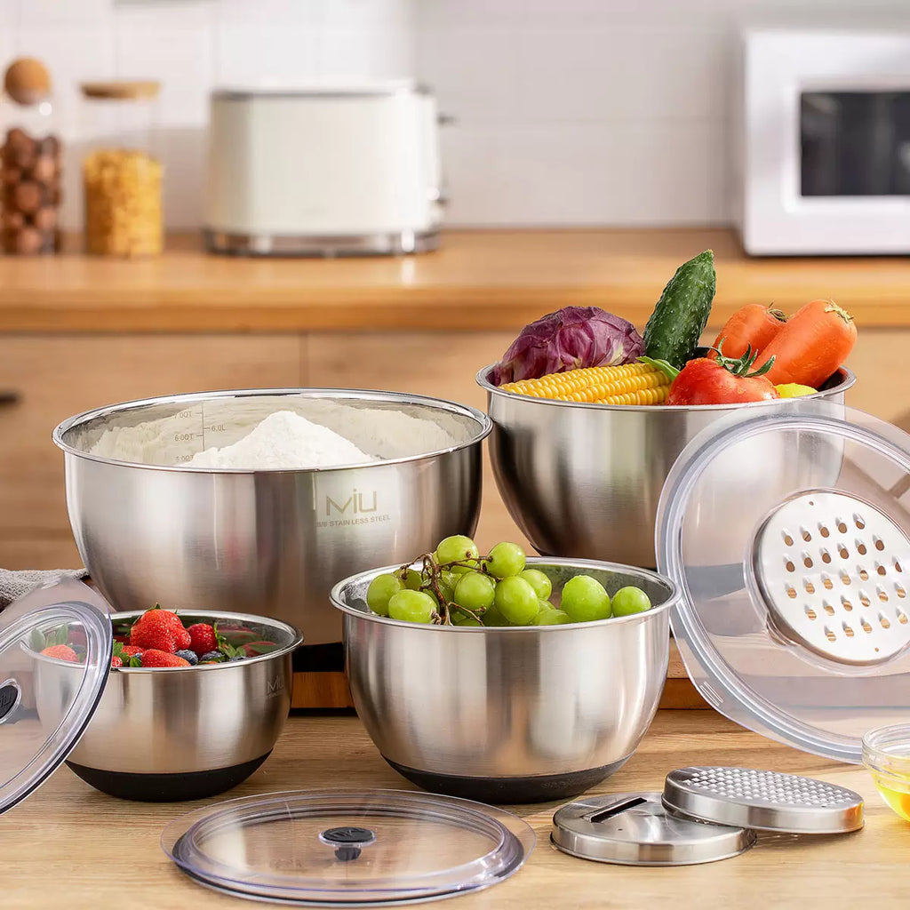 MIU Stainless Steel Mixing Bowls 11 Piece Set