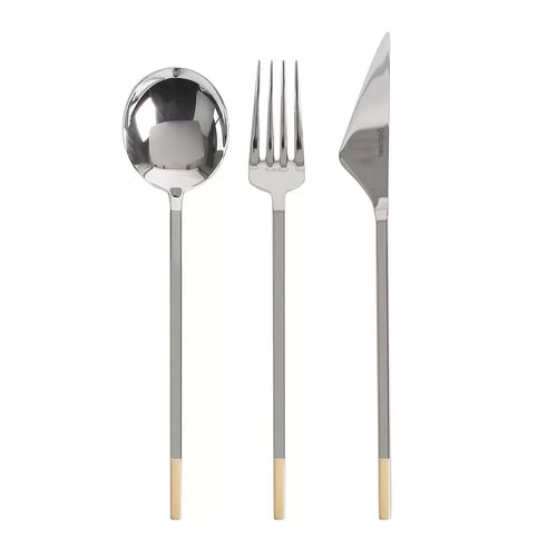 Golden Bell 18/10 Stainless Steel Cutlery Set, 24 Piece