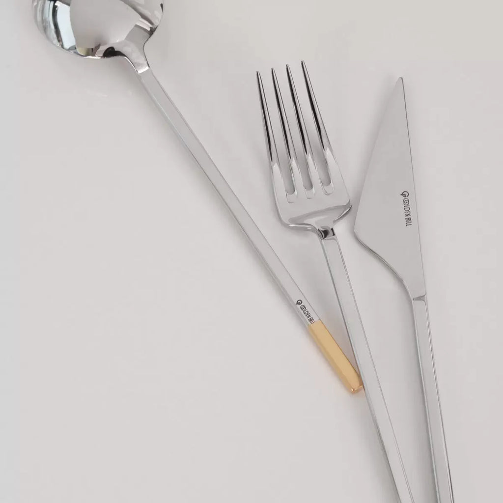Golden Bell 18/10 Stainless Steel Cutlery Set, 24 Piece