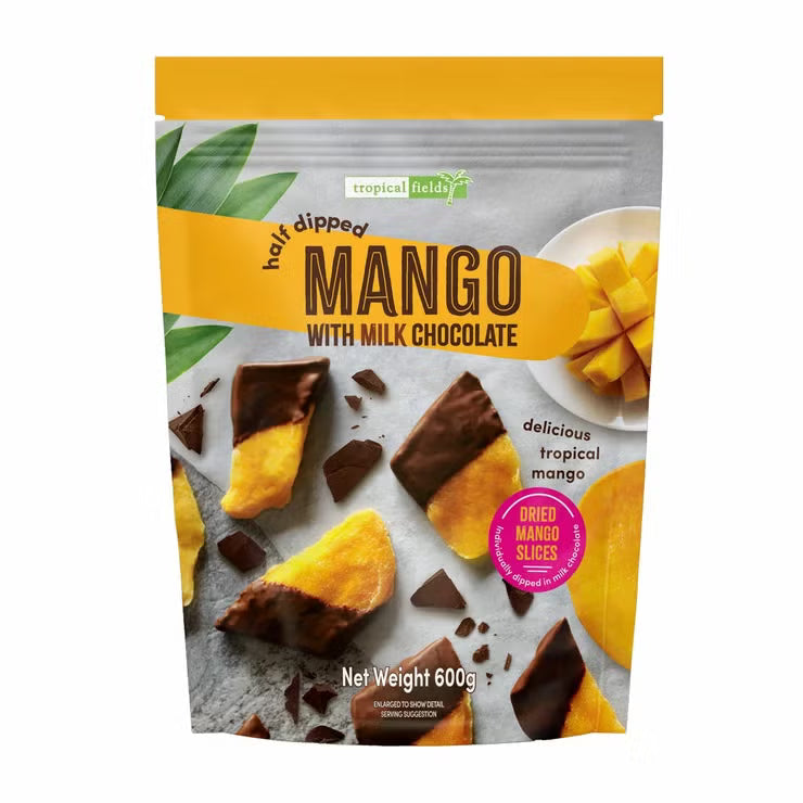Tropical Fields Milk Chocolate Dipped Mango, 600g