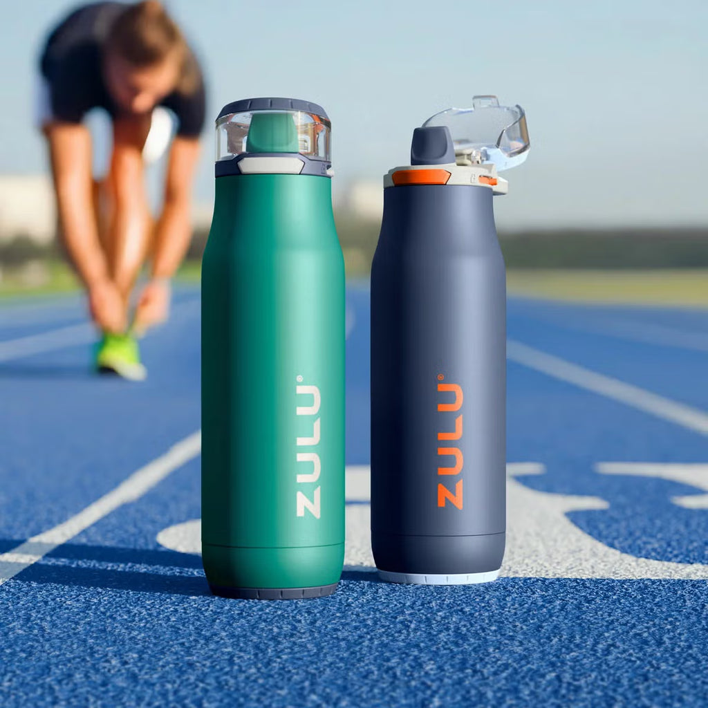 Zulu Stainless Steel Water Bottle 511ml, 2 Pack in 2 Colour Sets