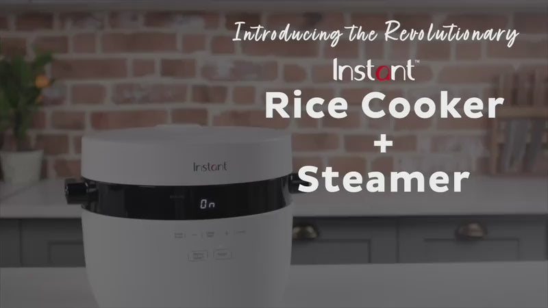 Instant Pot 5L / 20 Cup Rice Cooker & Steamer in White